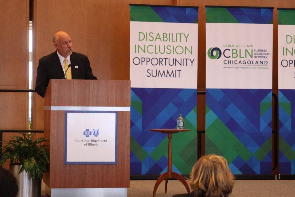 Terry Mazany, past CEO of the Chicago Community Trust closes the Disability Inclusion Opportunity Summit